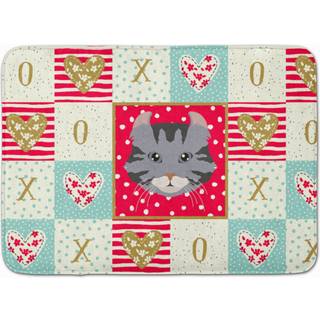 """" Caroline's Treasures American Curl Cat Love Machine Washable Memory Foam Mat Doormats Multicolor """"