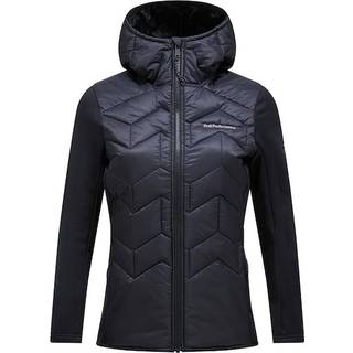 Peak Performance Women's Elevate Liner Hybrid Hood Syntetisk jakke Damer størrelse S farve sort