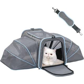 PetSfit Exultable Large Cat Carrier Small Dog Carriers Airline godkendt 17 """" LX 11 """" WX 11 """" H Soft-sidet b?rbart vaskbart k?ledyrsrejser med