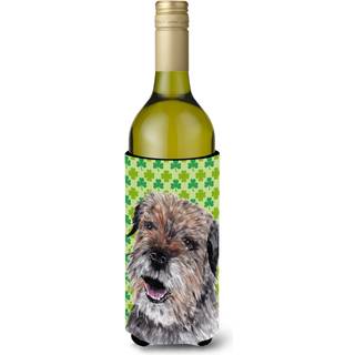 Border Terrier St Patrick's Irish Wine Bottle Beverage Isulator Beverage Isulator Hugger