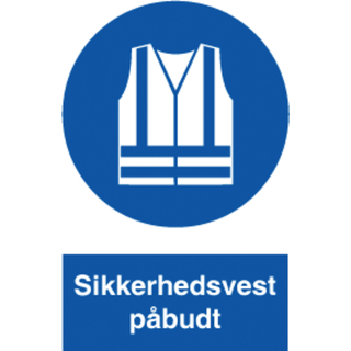 Sikkerhedsvest påbudt