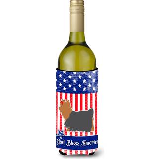 """"Caroline's Treasures USA Patriotic Yorkshire Terrier Yorkie Vinflaske Drik Insulator Hugger 750 ml Multicolor""""