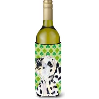 Dalmatian St. Patrick's Day Shamrock Vinflaske Drikisolator Drikisolator Hugger