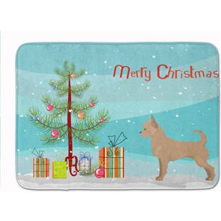"""" Carolines skatte Tan Chorkie Christmas Tree Machine Washable Memory Foam Mat Doormats Multicolor """"