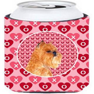Caroline's Treasures SS4494cc Bruxelles Griffon Hearts Love and Valentine's Day Portrait Can eller flaske Hugger K?ler Vaskbar Drink Sleeve Colla