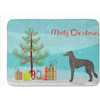 """" Caroline's Treasures Longdog Christmas Tree Machine Washable Memory Foam Mat Doormats Multicolor """"