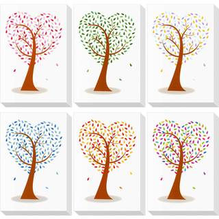 Juvale 48 Pack Heart Shaped Tree Blank Notecards - All Occasion Greating With Convolles Bulk til Valentines Tak T?nker p? dit bryllup (4x6 in)