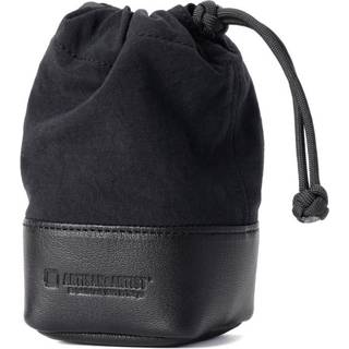 ARTISAN ARTIST ACAM-LP140 Fabric and Leather Lens Pouch Medium Black