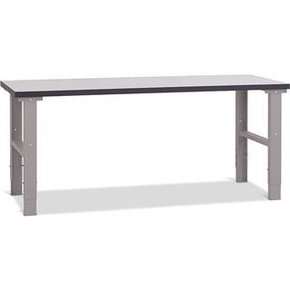 Filebænk med grå laminat bordplade 2000x620mm