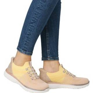Rieker W Sko Yellow Combination  - M5066-68 37