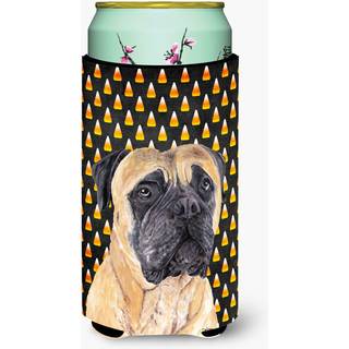 Caroline's Treasures SC9183TBC Mastiff Candy Corn Halloween Portrait Tall Boy Hugger Kan k?ligere ?rme Hugger Machine Washable Drink Sleeve Hugge