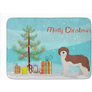 """" Caroline's Treasures Sheepadoodle Christmas Tree Machine Washable Memory Foam Mat Doormats Multicolor """"