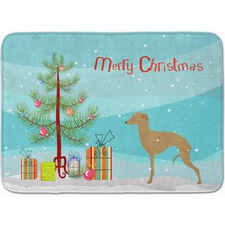 """" Caroline's Treasures Italian Greyhound Merry Christmas Tree Floor Mat 19 """" ""X 27"" """" Multicolor """"