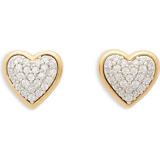Kate Spade New York Gold Pavé All My Heart Stud Earrings - Gold