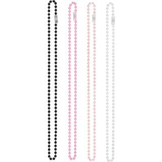 Multicolor Day i Paris Faux Pearl Halsk?der (pakke med 10) - 30 """" - Letv?gt og klassisk design perfekt til gruppebegivenheder og modeentusiast