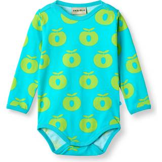 Småfolk Apples Baby Body Blue Atoll 98 cm  Blå  98 cm  mand