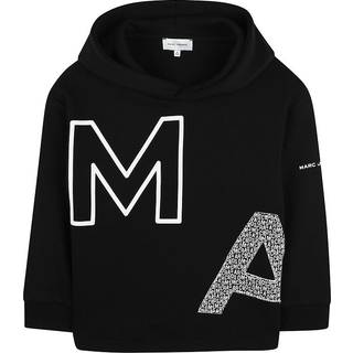 Marc Jacobs Kids Logo printed cotton-blend hoodie - black - Y 4