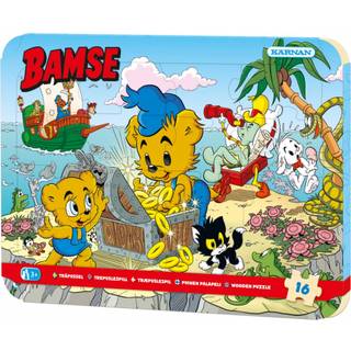 Kärnan Bamse Rammepuslespil Pirat 16 Brikker
