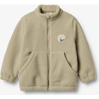 Helge Fleece Jakke, Drift Wood, 98 cm