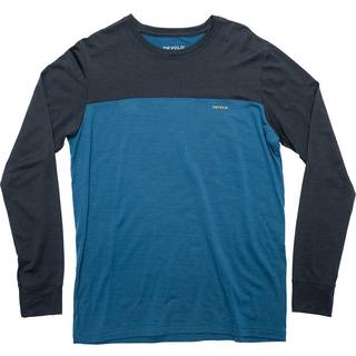 Devold Classic Linear L/S Merino-shirt Herrer størrelse M farve blå