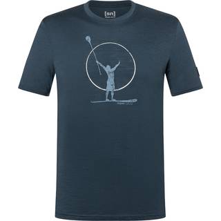 super.natural Sunset Paddle Tour Tee Merino-shirt Herrer størrelse 54 - XL farve blå