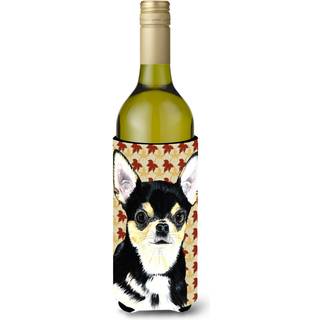 Chihuahua Efter?rsblade Portr?t Vinflaske Drik Isolator Drik Isolator Hugger