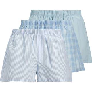 Jack & Jones Milano Woven Boxers 3 Pack Chambray Blue