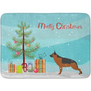 """" Caroline's Treasures German Shepherd Merry Christmas Tree Floor Mat 19 """" ""X 27"" """" ""Multicolor"" ""