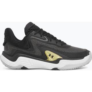 Under Armour Spawn 7 Unisex Basketball Shoes Black / Metallic Gold / Black 42