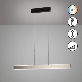 LED-pendellampe Aluro, metal, fjernbetjening, CCT, dæmpbar