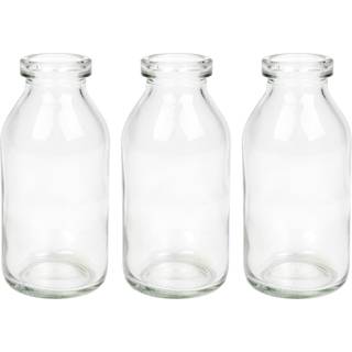 Klare glasflasker, 10,5 cm