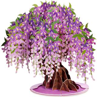 Paper Love 3D Wisteria Tree Pop Up -kort med aftagelig popup -souvenir Gift til f?dselsdags?rsdag Tak alle lejligheder eller bare fordi - overdim