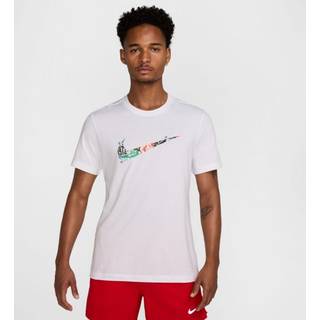 Nike Short Sleeve Tee XL - Hvid, Letvægts Løbetrøje til Mænd, Åndbar og Komfortabel