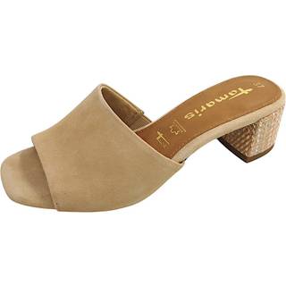 Tamaris Tan Suede damesandaler - (Lys brun, str. 37, Ruskind)