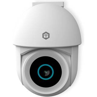 Nedis - SmartLife udendørskamera | Wi-Fi | Spotlight | 3MP Full HD 1296p | Pan tilt | IP65 | Cloud Storage (mulighed) / microSD (ikke inkluderet) / Onvif | 5 V DC | Med bevægelsessensor | Nattesyn | Hvid - WIFICO22CWT