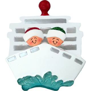 Ornamenter af alver Personaliserede feriepar ornamenter 2024 - Krydstogtpar Ornamenter 2024 Vores første jul sammen Ornament 2024 par gaver til j