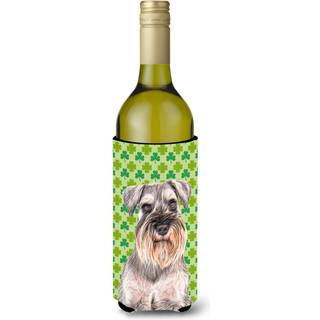 St. Patrick's Day Shamrock Schnauzer Wine Bottle Beverage Isulator Hugger KJ1200Literk