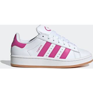adidas Adidas Originals White/Pink Campus Kids Trainers