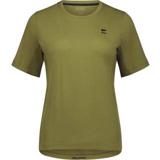 Mons Royale Women's Tarn Merino Shift Tee Cykeljersey Damer størrelse L farve olivengrøn