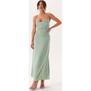 Waterfall Satin Ankle dress