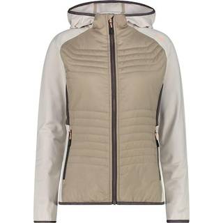 CMP Women's Performance Jacket Fix Hood Hybrid Syntetisk jakke Damer størrelse 36 farve beige