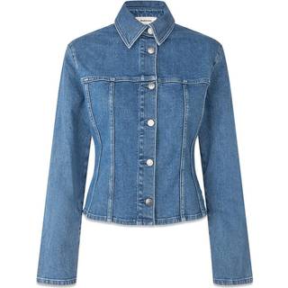 Modström IsoldeMD solid shirt - Distressed Blue - L - Skjorte
