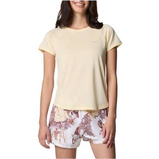 Columbia Women's Bogata Bay S/S Tee Funktionsshirt Damer størrelse XL farve beige