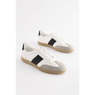 Next White T-Bar Low Trainers