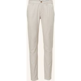 Marc O'Polo Herren Bundfaltenhose beige meliert