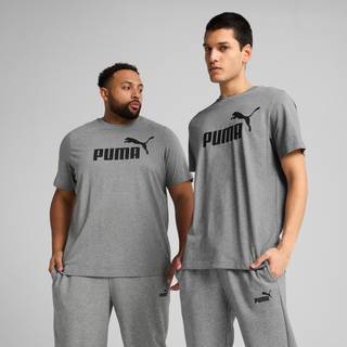 Men&#39;s Puma Essentials No. 1 Logo T-Shirt, Gray, Size S, Clothing - Medium Gray Heather - S