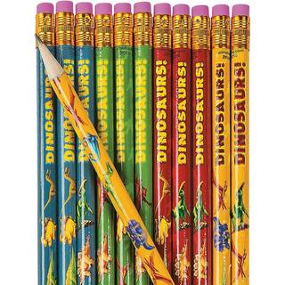 Sjov Express Dinosaur -blyanter - S?t af 24 - Papirvarer og festartikler