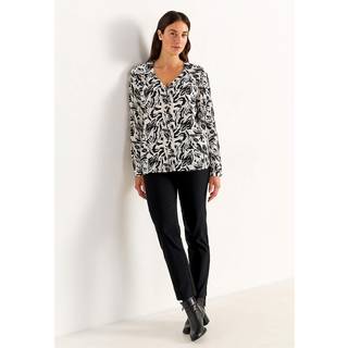 Bluse med crepe kvalitet