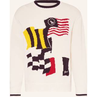 GANT Flag Intarsia Knitted Sweater Eggshell