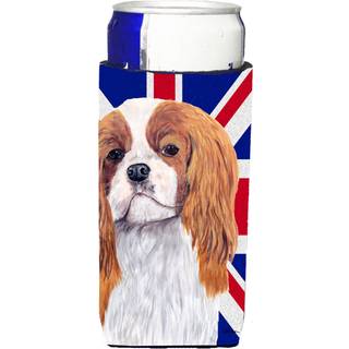 Cavalier Spaniel med engelsk Union Jack British Flag Ultra Beverage Isulators til slanke d?ser SC9851MUK